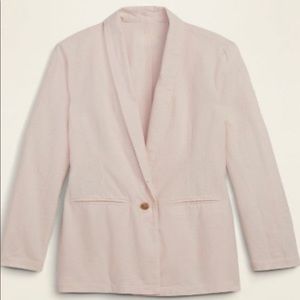 Tall Shell Pink Old Navy Linen Blazer for Women